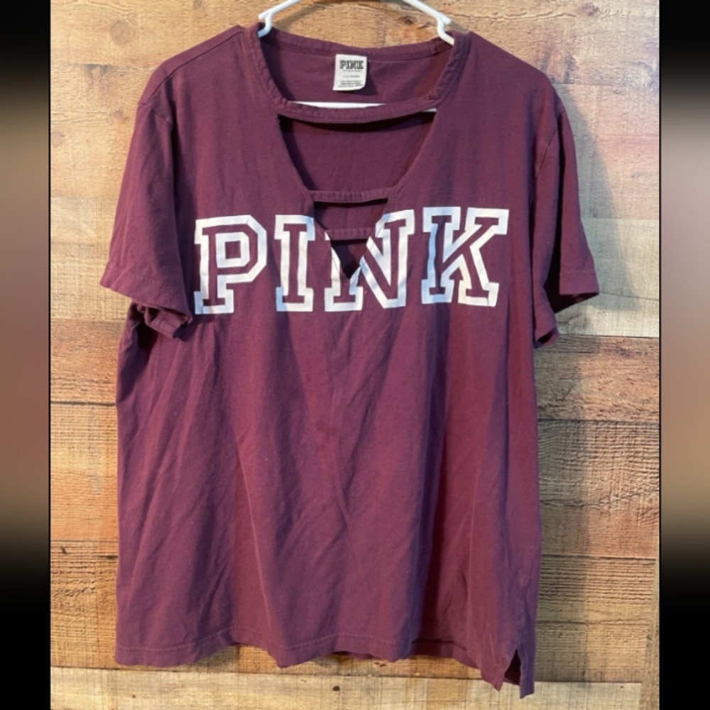 Victoria's Secret PINK Campus Short Sleeve Tee